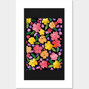 Bold Bouquet Watercolour Posters and Art